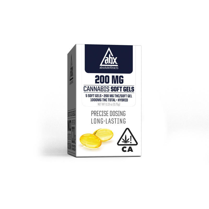 Product render of the ABX 200mg Soft Gels