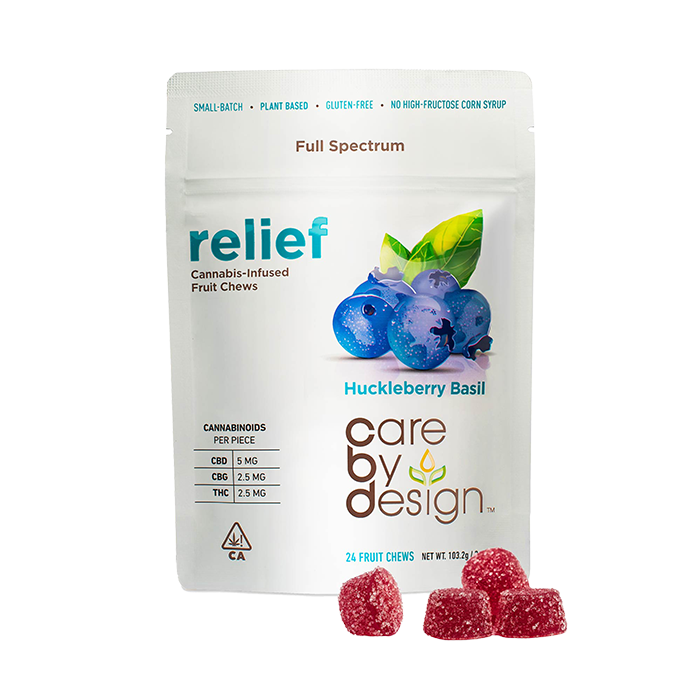 Huckleberry Basil "Relief" Gummies