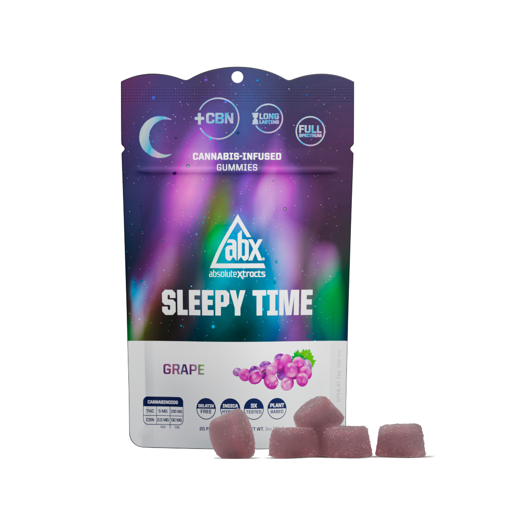 Sleepy Time Solventless + CBN Gummies Grape