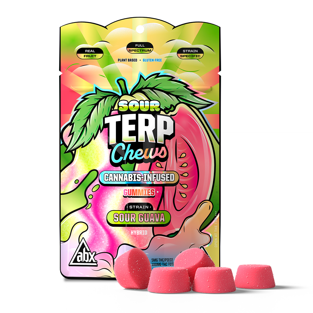 Terp Chews Sour Guava Gummies