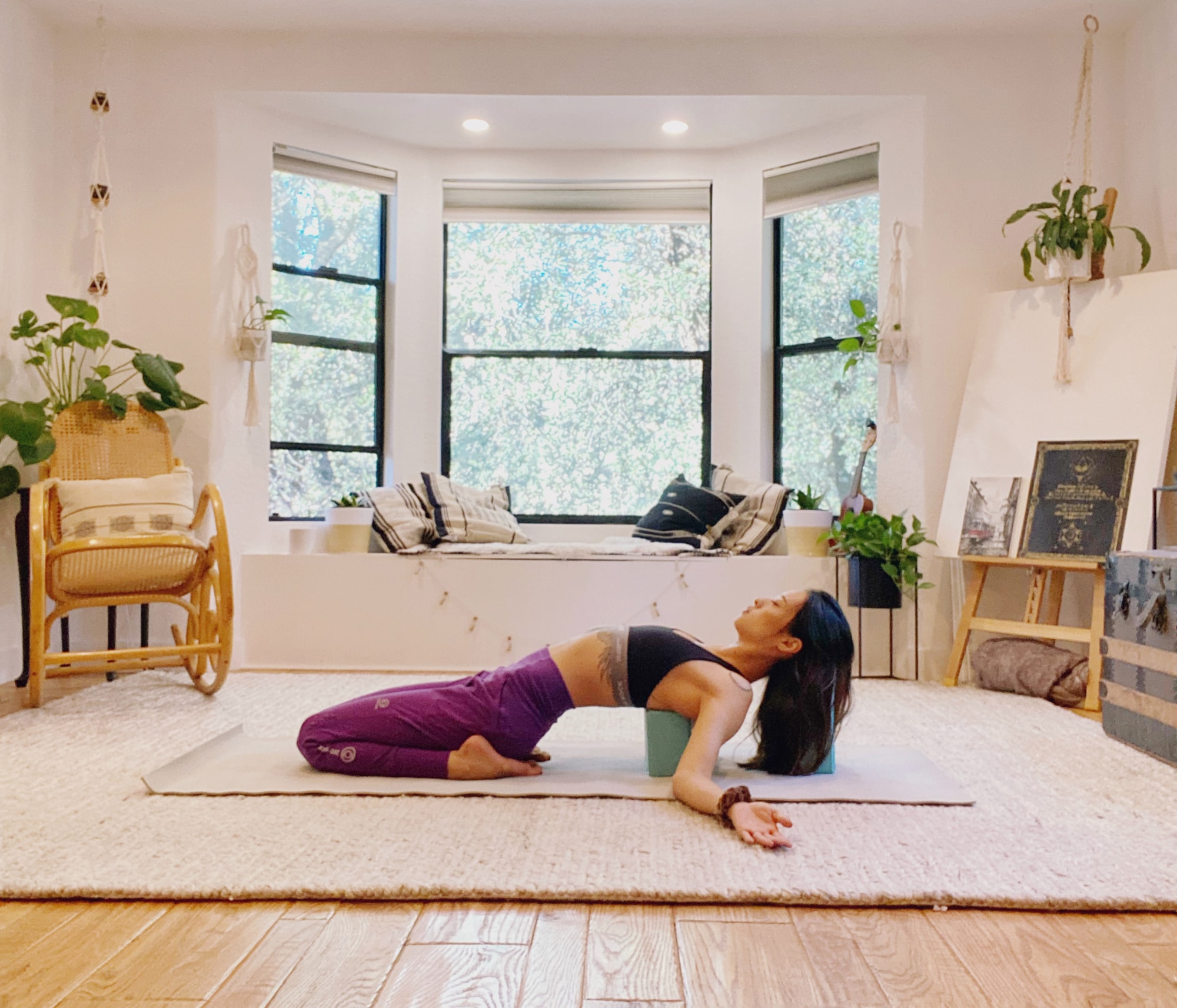 Supta virasana pose