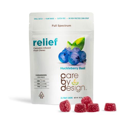 Huckleberry Basil "Relief" Gummies